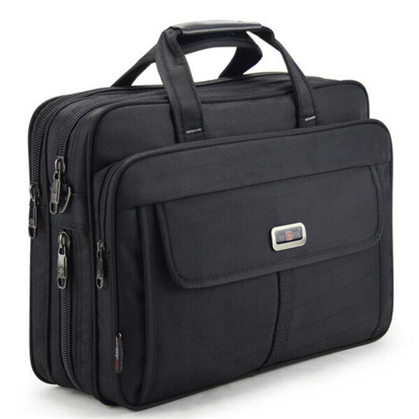Men Briefcase Handbags Man Work Bag For Lawyer Office Handbag Women Waterproof Nylon Laptop Bags Business 15.6 Inches Computer