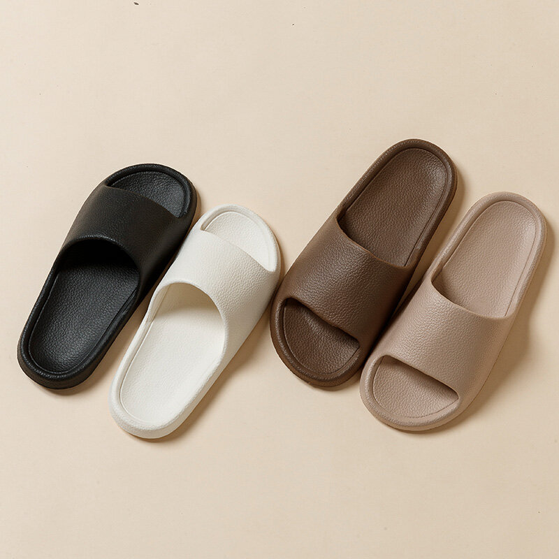 Sandal rumah kamar mandi Platform tebal mode wanita sol lembut EVA sandal dalam ruangan pria sandal 2023 musim panas sandal jepit anti selip