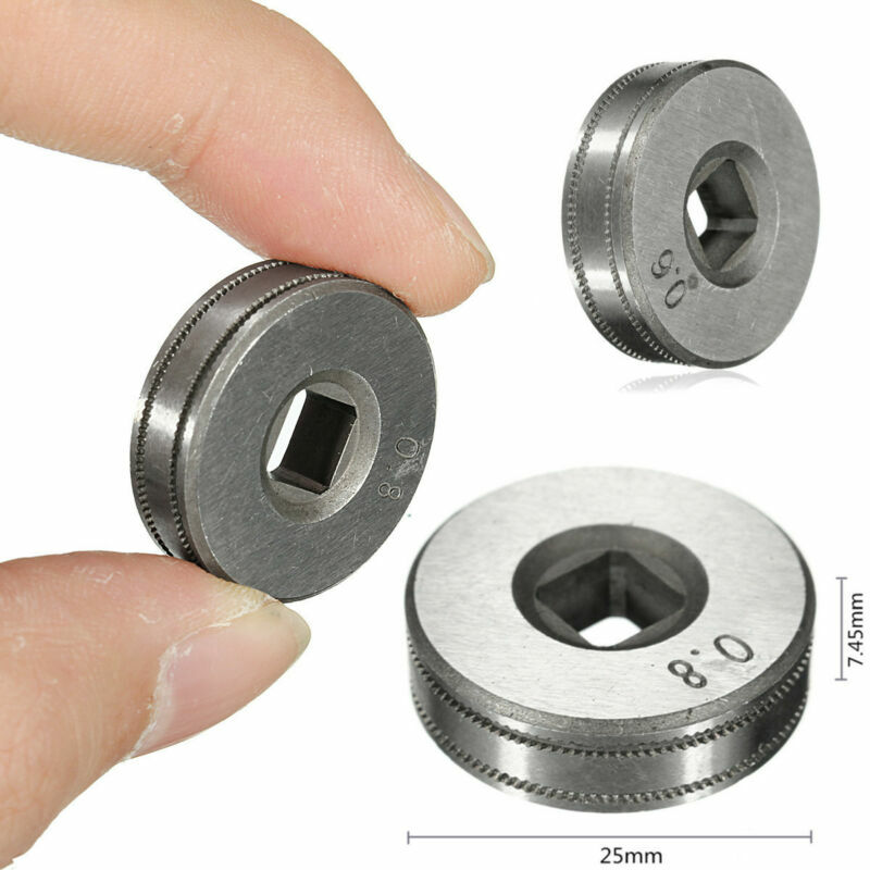 1Pcs Equipment Wire Feed Roller Godet Wheel 7*7mm V Groove 0.023"-0.030" For Wire Feeder Replacement Part Accessories