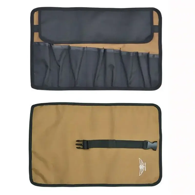 Przenośna torba typu worek Oxford Cloth Roll Kieszeń kempingowa Torba do przechowywania narzędzi Zestaw narzędzi z 8 kieszeniami Klucz składany Młotek kluczowy