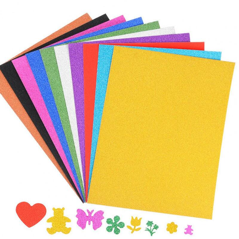50Pcs A4 Glitter Paper Handmade Embossed Paper Craft Cardstock Invitation Card Greeting Card DIY Making Paper