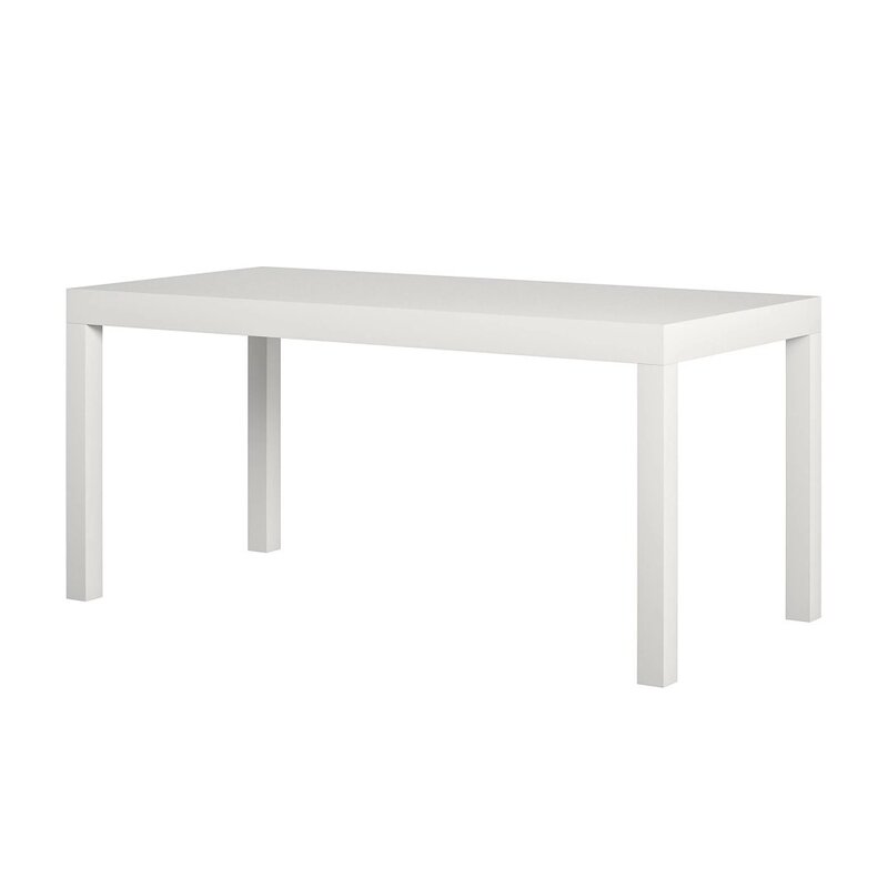 Table basse blanche,