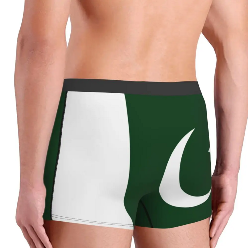 Flaga pakistanu bielizna męska bokserki majtki Humor średnio wysoka talia kalesony dla Homme