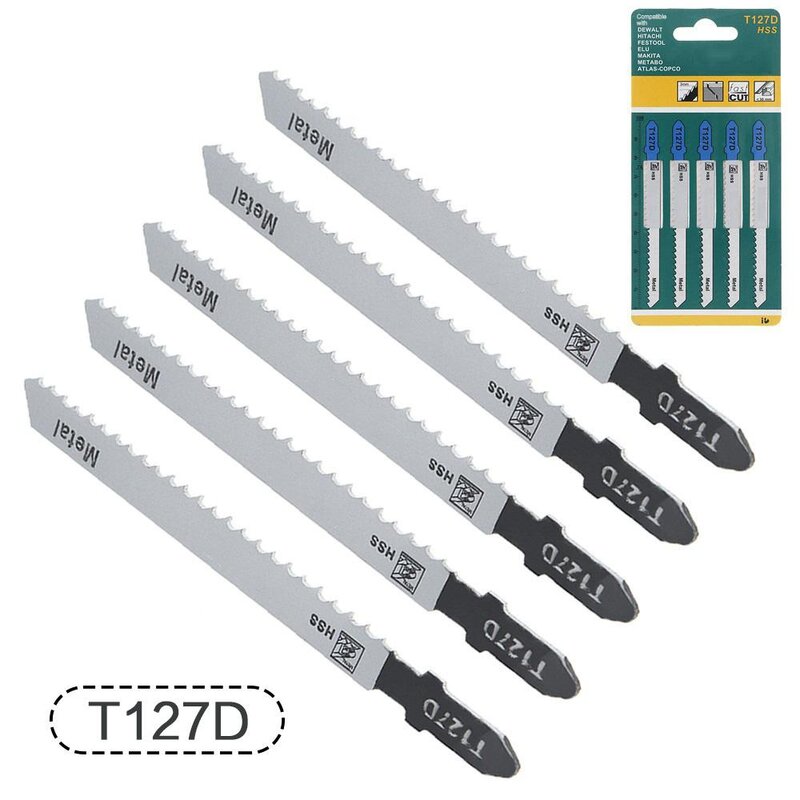 STONEGO Jigsaw Blade Set for Wood and Metal Cutting, T101B, T101D, T144D, T101BR, T244D, T127D, T111C, T111D, 100mm Length