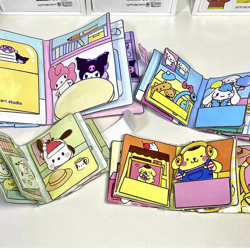 Sanrio Kuromi Cinnamoroll Rustig Boek Mijn Melodie Handgemaakt Diy Kinderspeelgoed Ontwikkeling Handen Op Vaardigheid Meisje Verjaardagscadeau