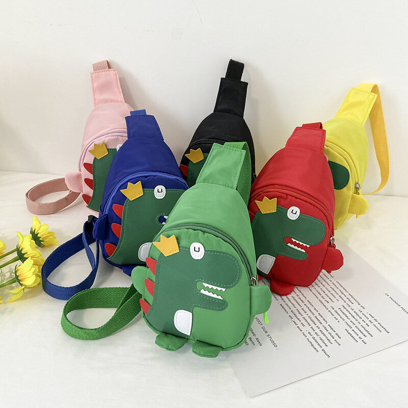 Детская нагрудная сумка с милыми мультяшными динозаврами/кроликами, забавная мультяшная поясная сумка для мальчиков, модная дорожная Сумо...