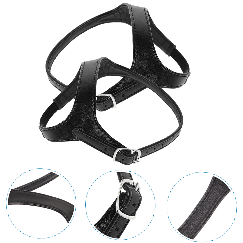 Cinturini per scarpe con tacco alto cinturini per scarpe rimovibili con fibbia corde per scarpe Anti accessori per caviglie nero