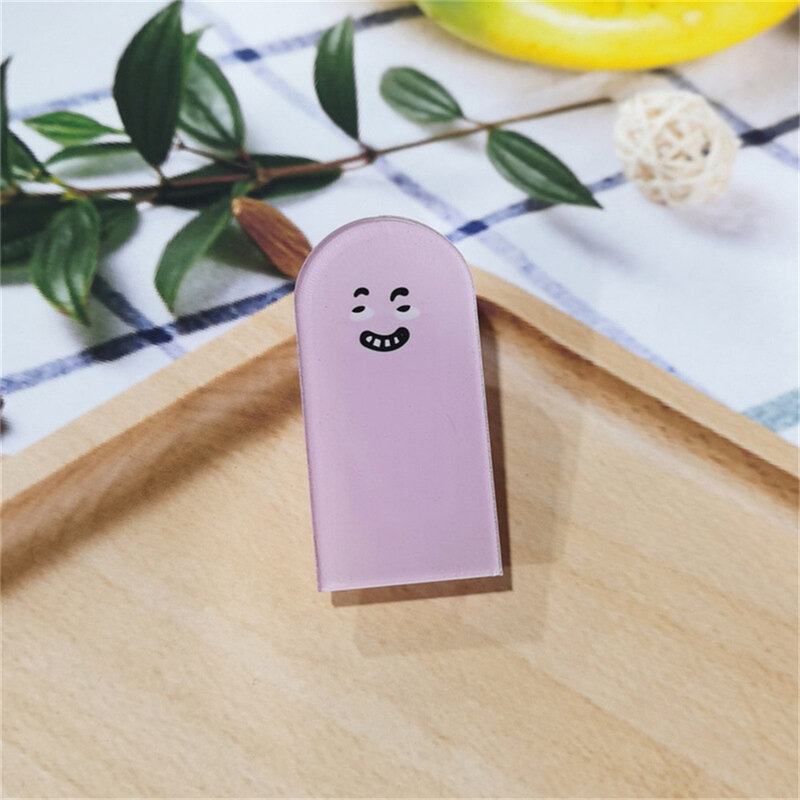 Monster Funny Expression Clip Cute Cartoon Snack Clip Transparent Storage Book Clip Mini Portable Classification Clip