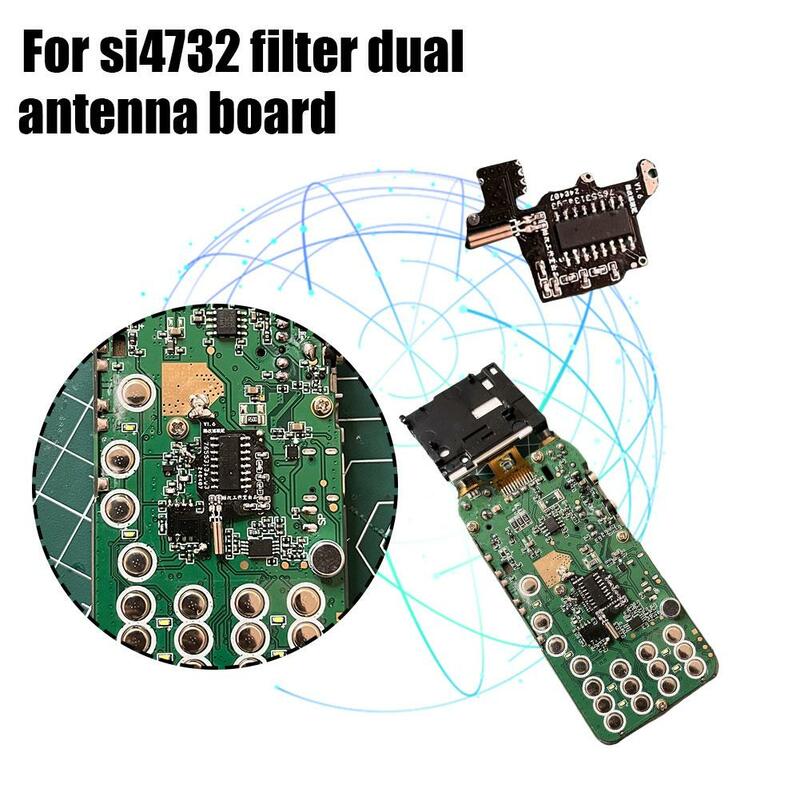 Sfor Quansheng K5/K6 dimodifikasi papan penerima gelombang pendek 4732 versi dimodifikasi papan Si4732 papan antena ganda Filter Dual W2A4