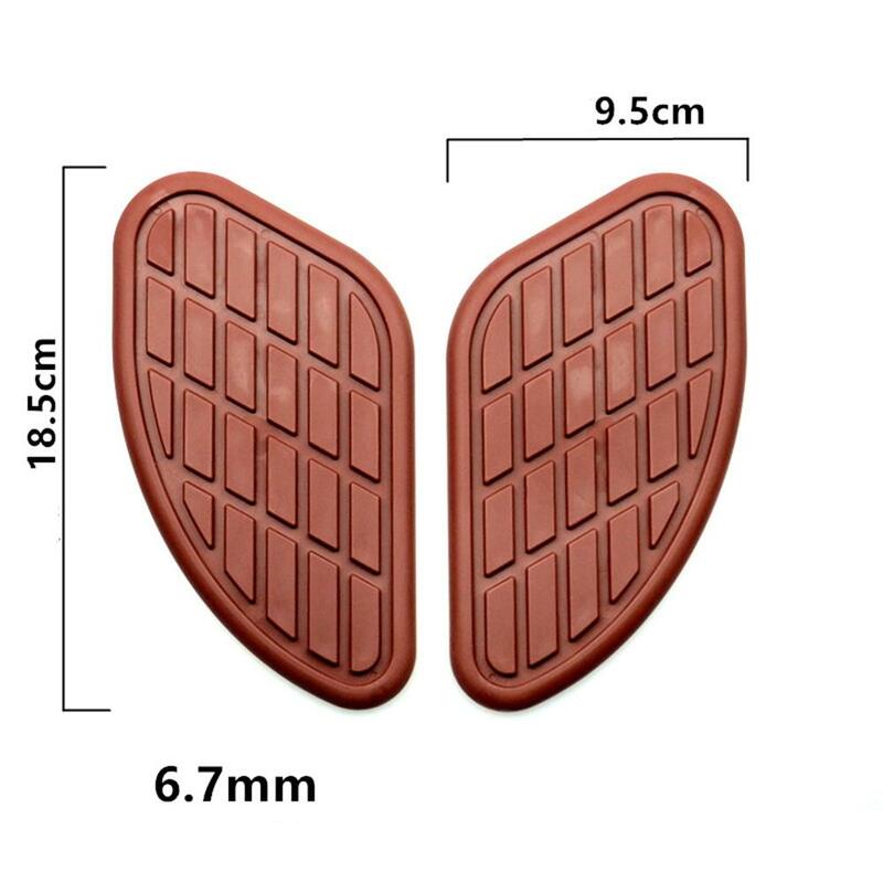 2pcs Motorcycle Fuel Tank Pad Protector Knee Pads Retro Anti-slip Decorative Side Stickers Modified Parts