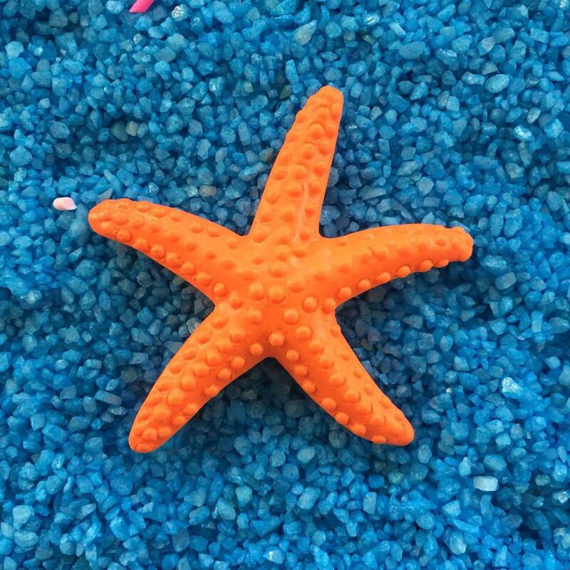 Symulacja rozgwiazda dekoracja akwarium muszle morski Ornament plastikowa sztuczna rozgwiazda ślub DIY spinka do włosów biżuteria