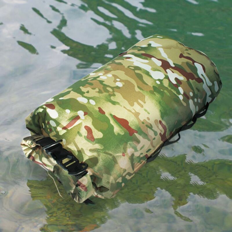 Camouflage wasserdichte Rucksack tragbare Outdoor-Sport-Rafting-Tasche Fluss Tracing Swiming Eimer trocken Tasche 3l 5l 10l 20l 35l