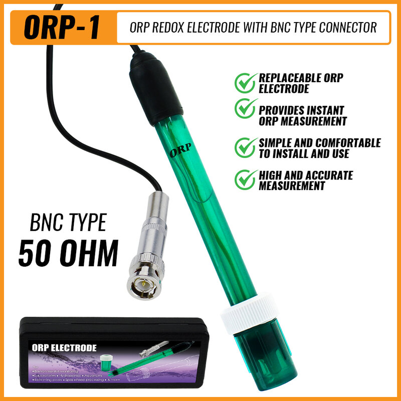 ORP Redox elettrodo BNC tipo connettore sonda di ricambio cavo da 300cm per Tester Tester Tester dell'acqua dell'attrezzatura dell'acquario