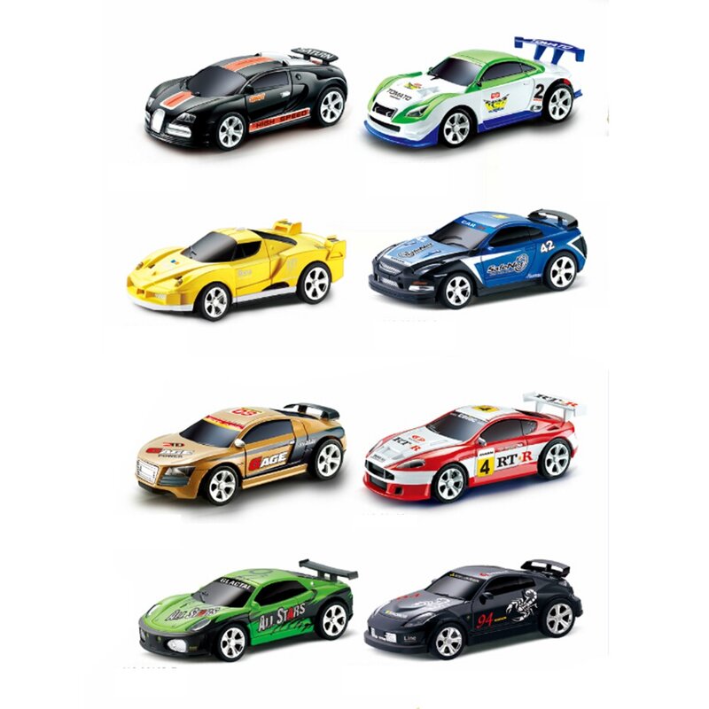 6 Kleuren Hot Sales Mini Rc Auto Coke Can Radio Afstandsbediening Micro Racing Car 4 Frequenties Speelgoed Voor Kinderen