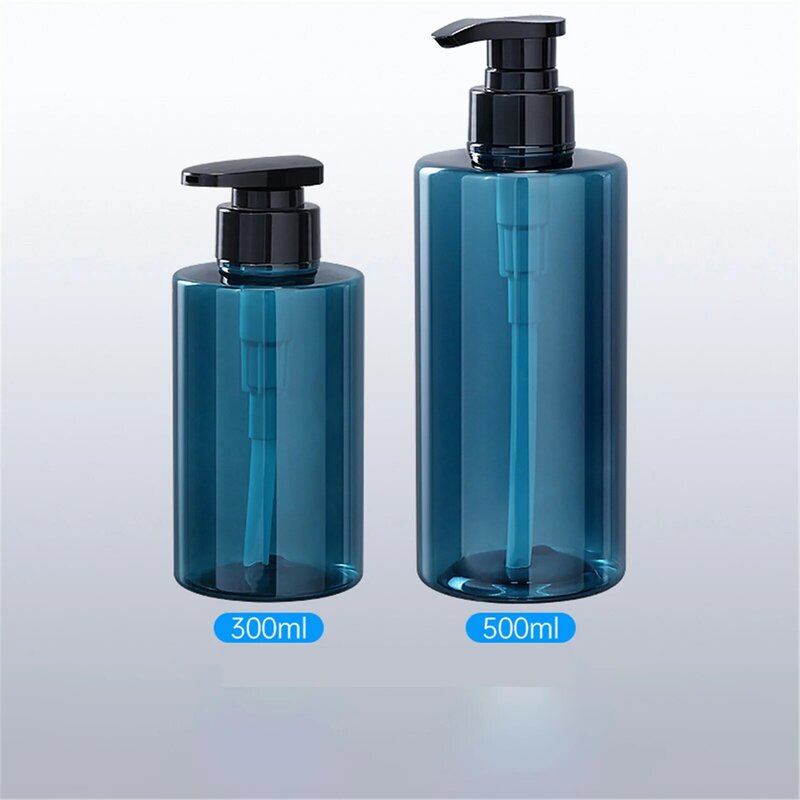 Recarregáveis Banheiro Saboneteira, Reutilizável Mão Bomba Garrafa, Shower Gel Shampoo Container, 300ml, 500ml