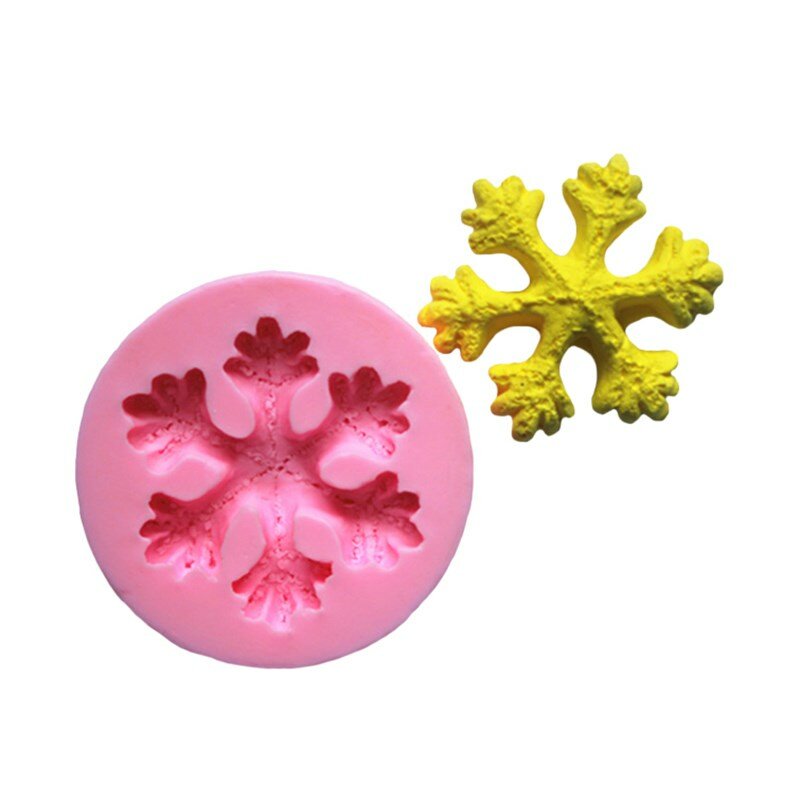 Christmas Silicone Snowflake Mold Candle Soap Aromatherapy Plaster Candle Decoration Cake Candy Dessert Chocolate Making  Tools