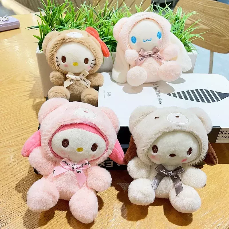 Sanrio Limited Kuromi Cinnamoroll Melody peluche bambola Anime Kawaii bambola ciondolo collezione regalo festa di compleanno per bambini