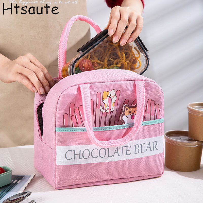 Portable Lunch Bag Food Thermal Box Waterproof Office Cooler Lunch box Camping Picnic Bag for Kids Convenient Fresh Warmer Bags
