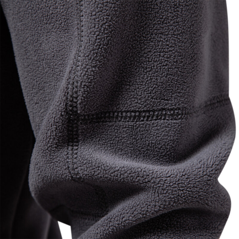 Men's Windbreaker Jackets For Men Fall Winter Warm Fleece Tops Men Sweatshirts Casual Pullover Fashion Solid Color Sweatshirt