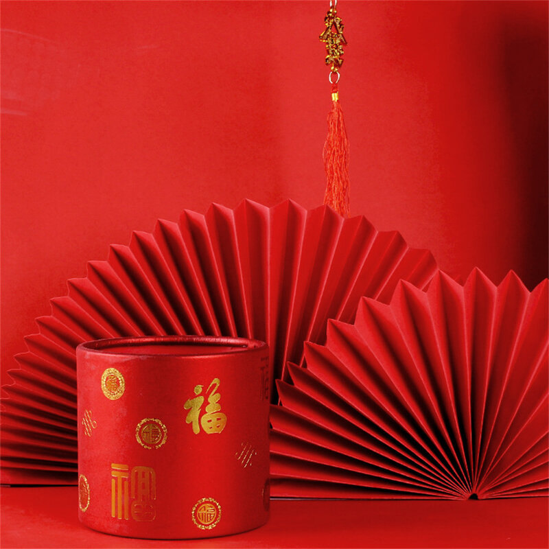 Tahun Baru Cina Festival Musim Semi Fu berkat ember untuk buah buket bunga penyimpanan ornamen pernikahan Desktop ruang dekorasi rumah