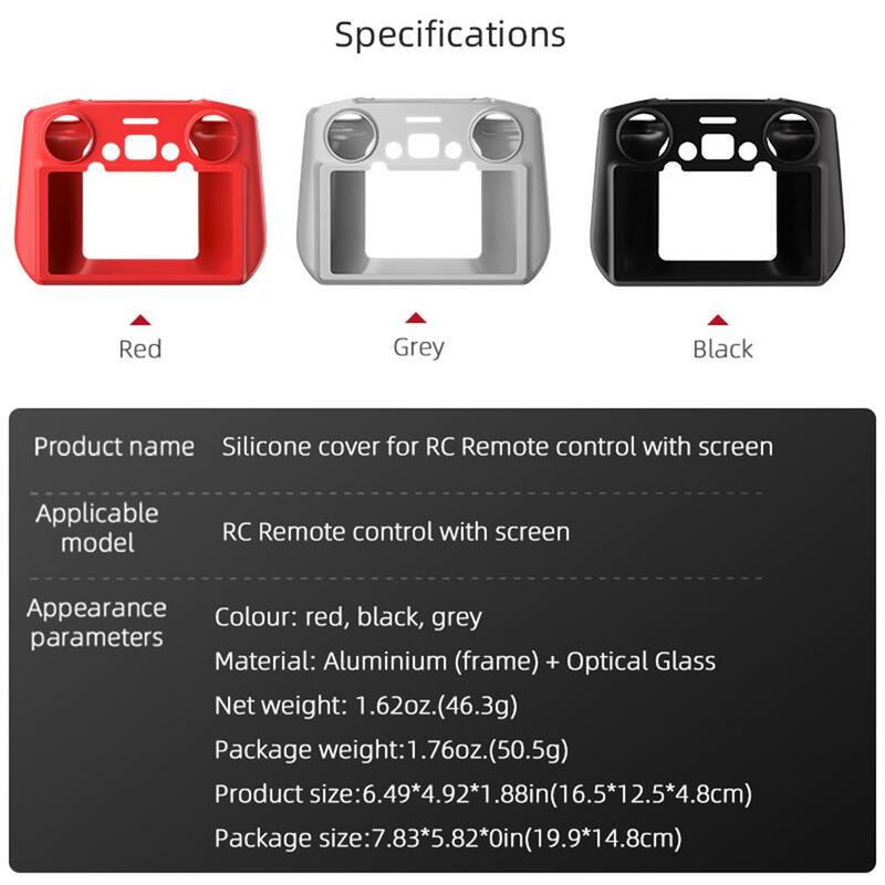 Étui de protection en silicone pour Dji Mini 3 Pro, housse anti-poussière, écran de télécommande, accessoires RC