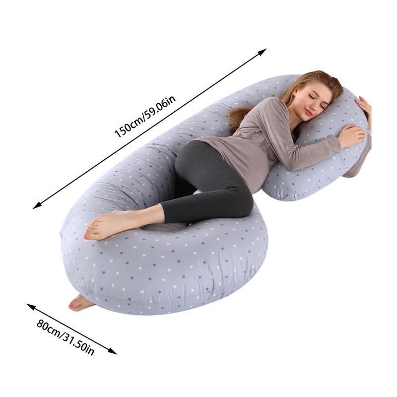 Cuscini per la gravidanza cuscino per dormire per le donne incinte cuscino per tutto il corpo a forma di C con copertura rimovibile