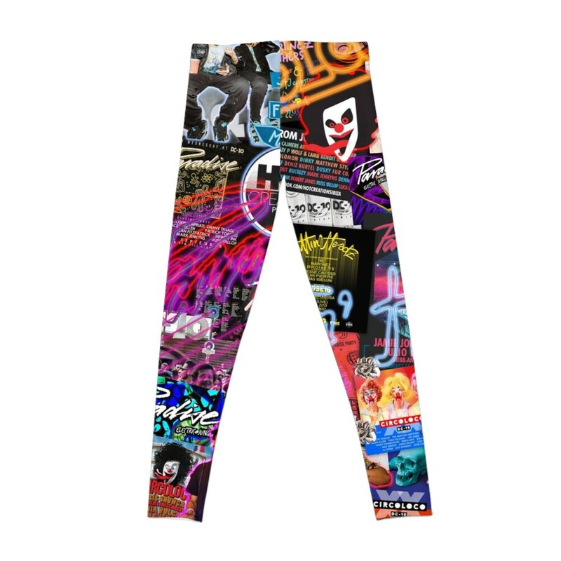 Dc10 collage print Leggings Fitness clothing sports for gym Womens Leggings