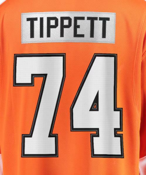 Maglia da Hockey su ghiaccio Philadelphia cucita all'ingrosso nome rosso n. 74 Owen Tippett 11 Travis Konecny alta qualità