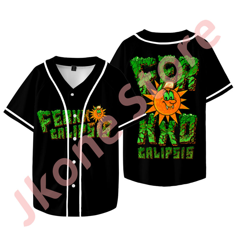 Feid Ferxxocalipsis Logo Merch Jersey Ferxxo Tour Baseball t-shirty damskie męskie moda na co dzień koszulka z krótkim rękawem