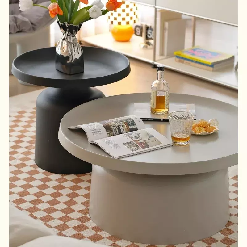 Mobili in stile nordico soggiorno tavolino rotondo creativo di fascia alta tavolino semplice moderno di lusso leggero tavolino