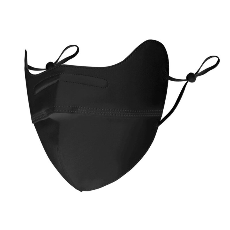 Дышащая Маска из ледяного шелка, модная маска для езды по УФ-лучам, маска для лица, Подарочная вуаль