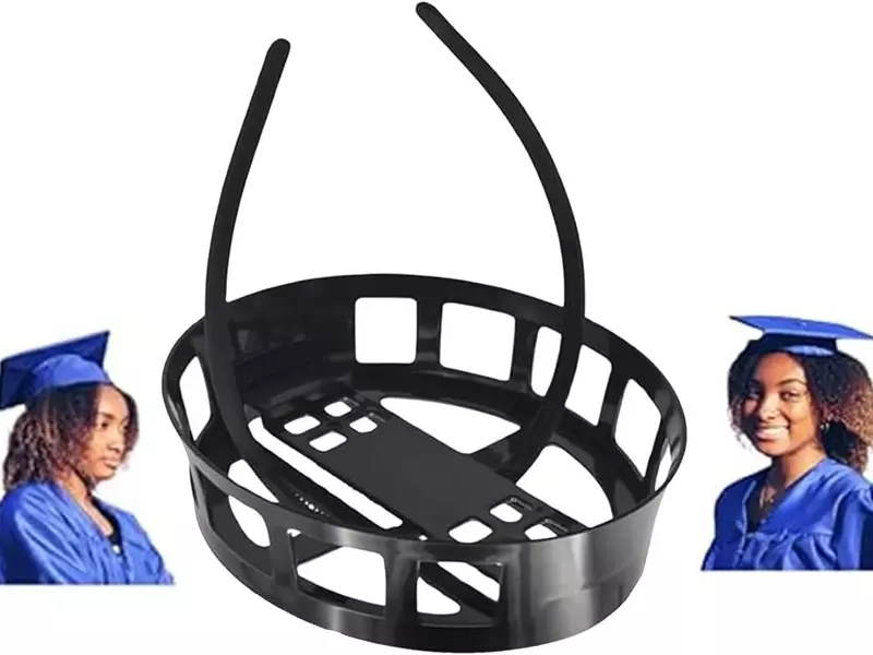 Unisex ajustável cinza Remix protege Headband, Unisex Insert graduação Cap, Não mude o cabelo, Inserção de penteado seguro