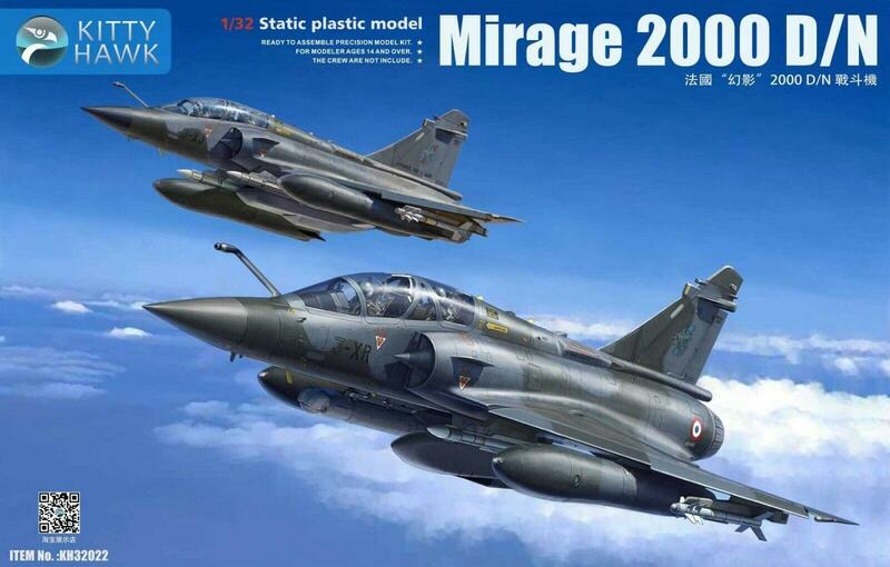 Kitty Hawk Mirage Modelo Kit, KH32022, 1 32 Escala, 2000 D, N