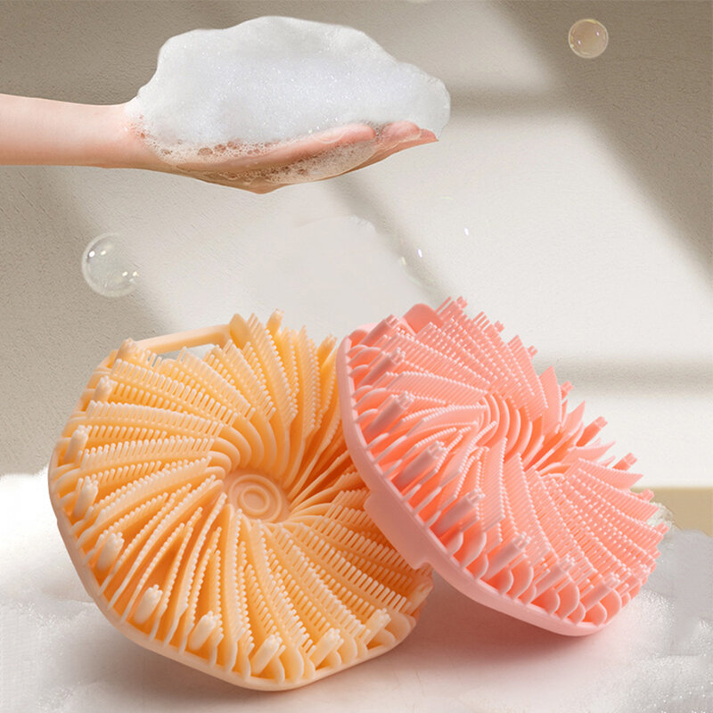 Body Buffer Silicone Scrubber Portable Wall Mountable Shampoo Bath Brush Nourishing Cleaning Exfoliating Skin Care For Man Woman