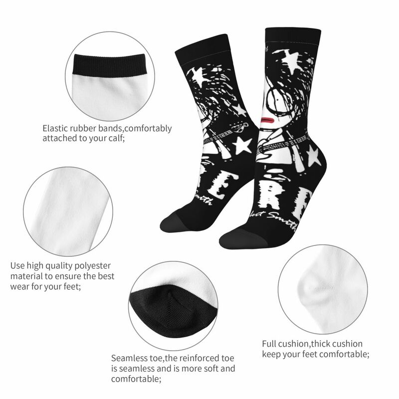 Calcetines de banda de música para hombre y mujer, calcetín de moda, estilo Harajuku, para primavera, verano, Otoño e Invierno