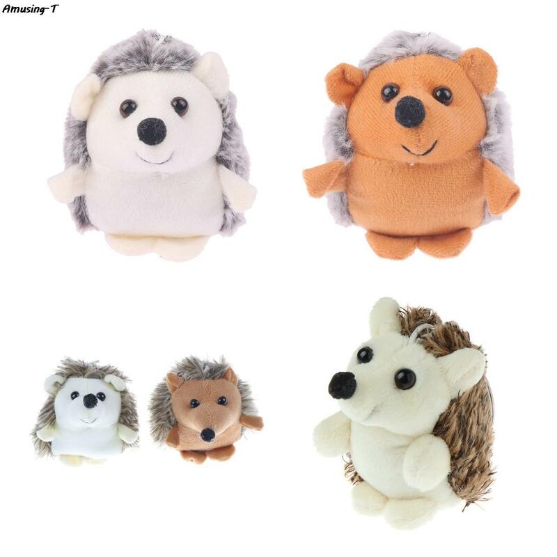 1pc 7-10cm Cute Hedgehog Plush Toy Cartoon Animal Pendant Soft Stuffed Doll Keychain Backpack Car Bag Key Ring Decor Kid Gift