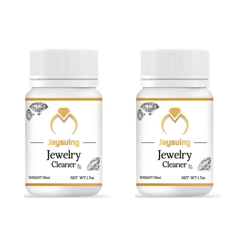 50ml Concentrate Jewelry Cleaner Anti-Tarnish Quick Jewellery Cleaning for Watch Diamond Gold Silver Jewelry