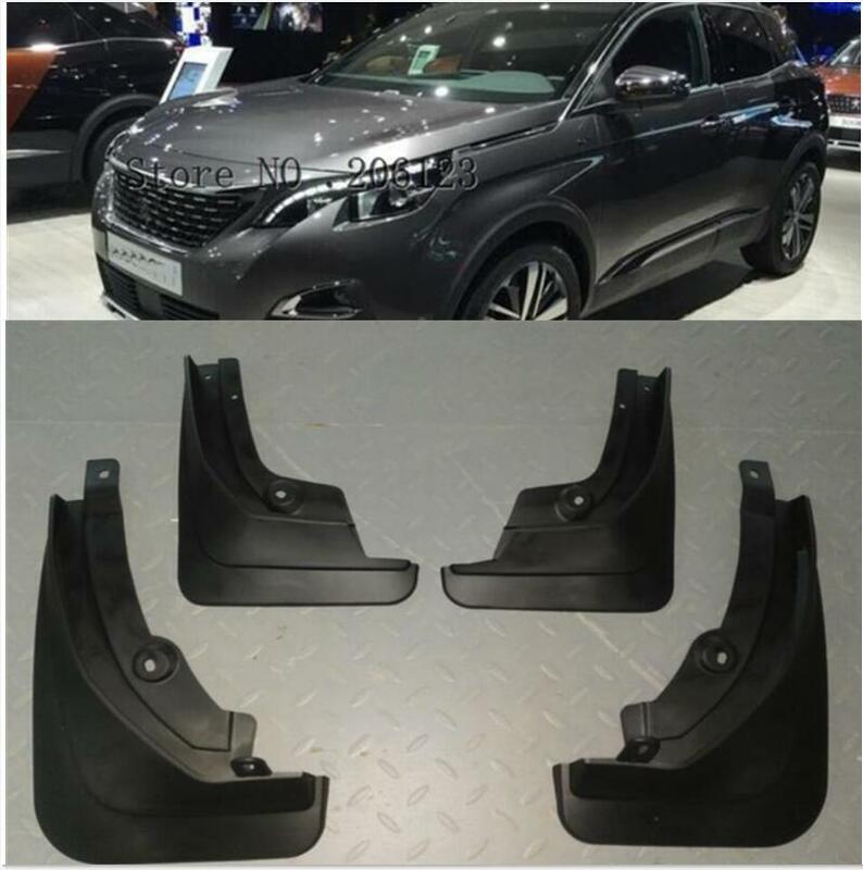 4Pcs OE Styled Car Front Rear Mud Flap Mudguards Mudflaps Splash Guards Fender For Peugeot 3008 GT 3008GT 2017 2018 Accessories