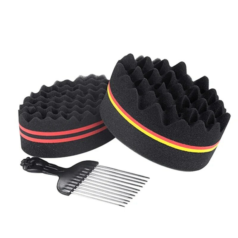Breathable Perm Styling Brush Black People Twist Hair Sponge African Wavy Afro Dreadlocks Dirty Braid Friction Hair Care Tool