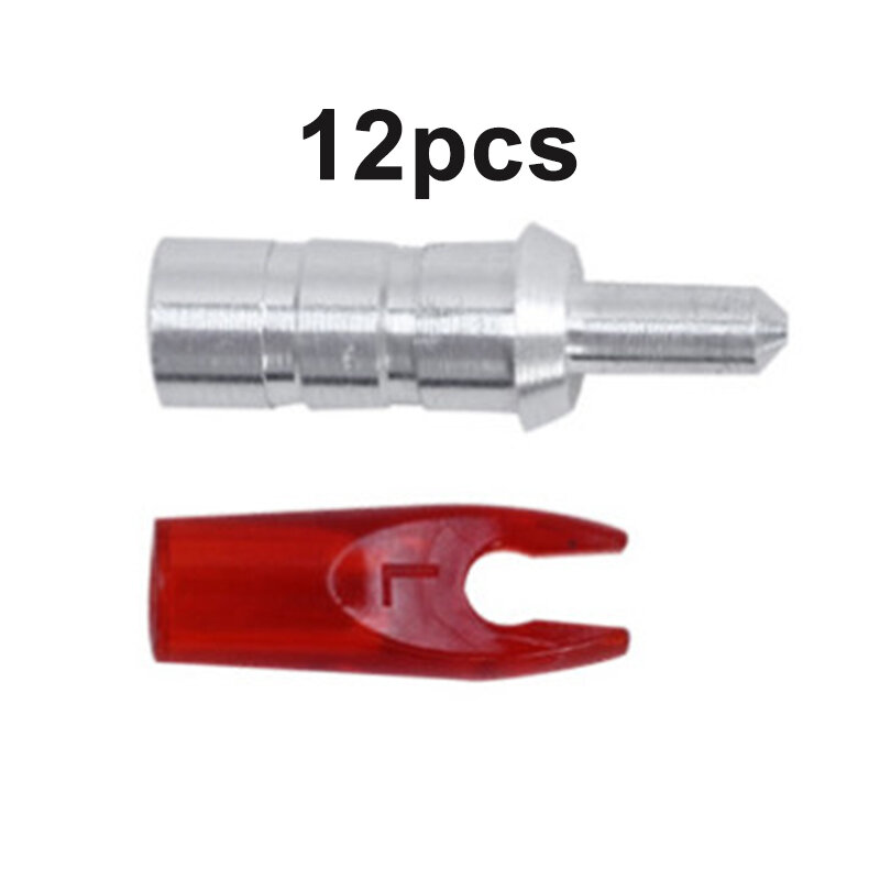 Connector Archery Nock Pins Adapter Aluminum ID6.2mm Outdoor Protection Rear end Tail Set Accessories Portable