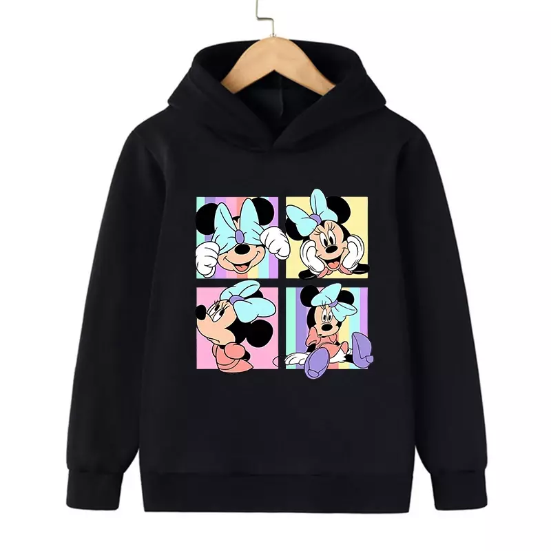 Disney Mickey Minnie Mouse Mannen En Vrouwen Hoodie Grunge Y 2K Cartoon Manga Anime Kinderen Kleding Sweatshirt Hoody Baby Top