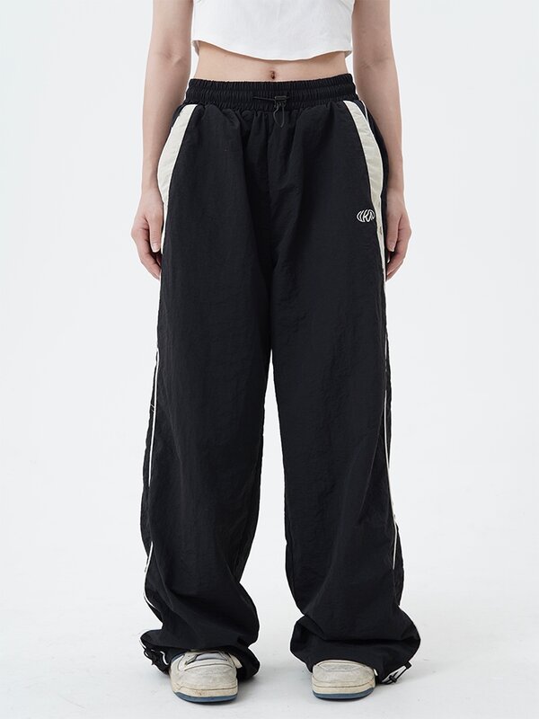 MATTA Harajuku уличная одежда BF Женская Повседневная стандартная винтажная свободная одежда в стиле хип-хоп джоггеры спортивные брюки с широкими штанинами