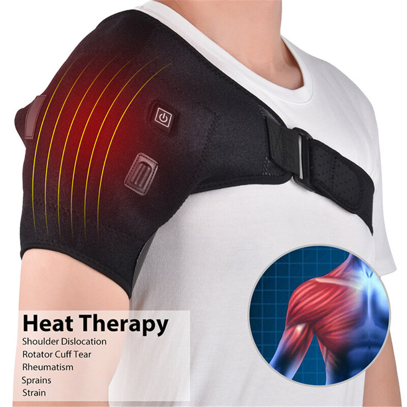 電気振動肩マッサージャー,膝の痛みを和らげるためのサポートストラップ,理学療法ブレース
