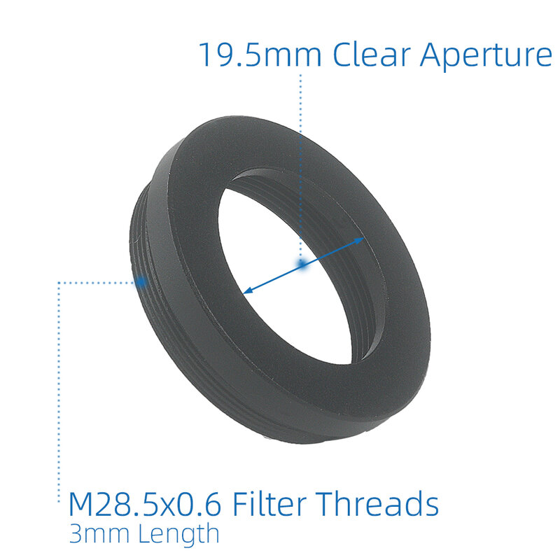 EYSDON 1.25" Filter Metal Outer Frame Kits (Outer Frame + Inner Ring) M28.5x0.6mm Threads