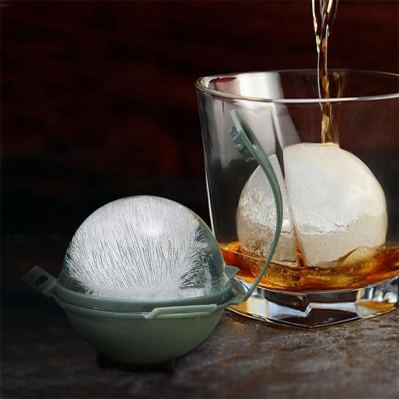 Stampo per fabbricatore di ghiaccio stampo per Hockey su ghiaccio whisky stampo per ghiaccio rotondo da 5cm per Cocktail a forma di ghiaccio uso sfera plastica grande Gadget da cucina