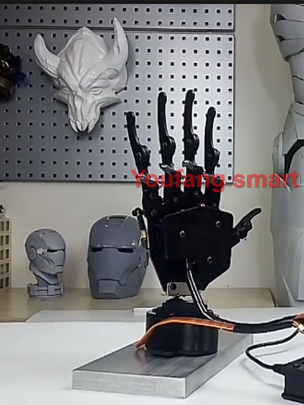 Brazo robótico 6 Dof con 5 Dof, Robot biónico, garra de dedo de mano para Arduino, Raspberry Pi 5, Kit programable, proyecto manipulador