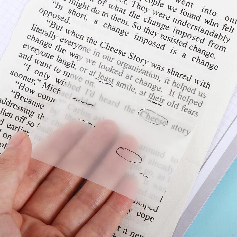 Transparente Note Paper, Memo Pad, Sticky Notes, PET Stickers, para fazer a lista, papelaria escolar, N Times