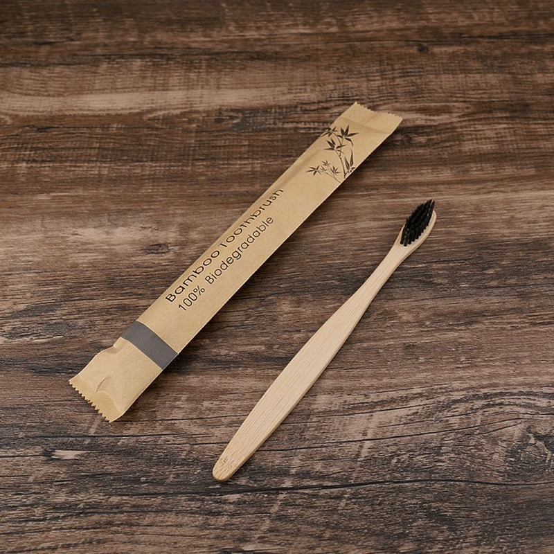 10 шт., бамбуковые зубные щётки