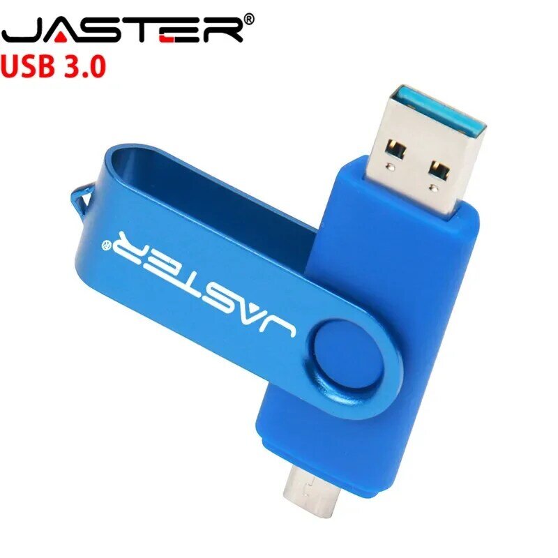 JASTER – clé USB 3.0 OTG pour téléphone portable Android, 4 go/8 go/16 go/32 go/64 go, Rotation multicolore, à la mode