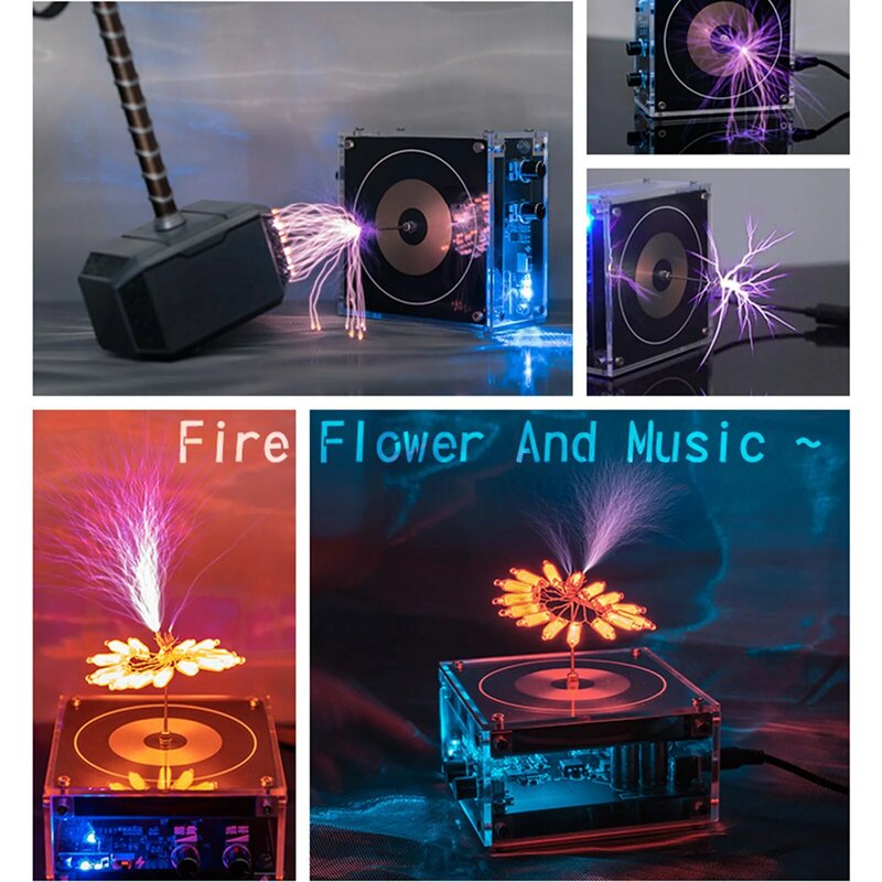 Multi-Function Tesla Music Coil Speaker, Iluminação Transmissão Sem Fio, Ciência e Educação Produtos Experimentais